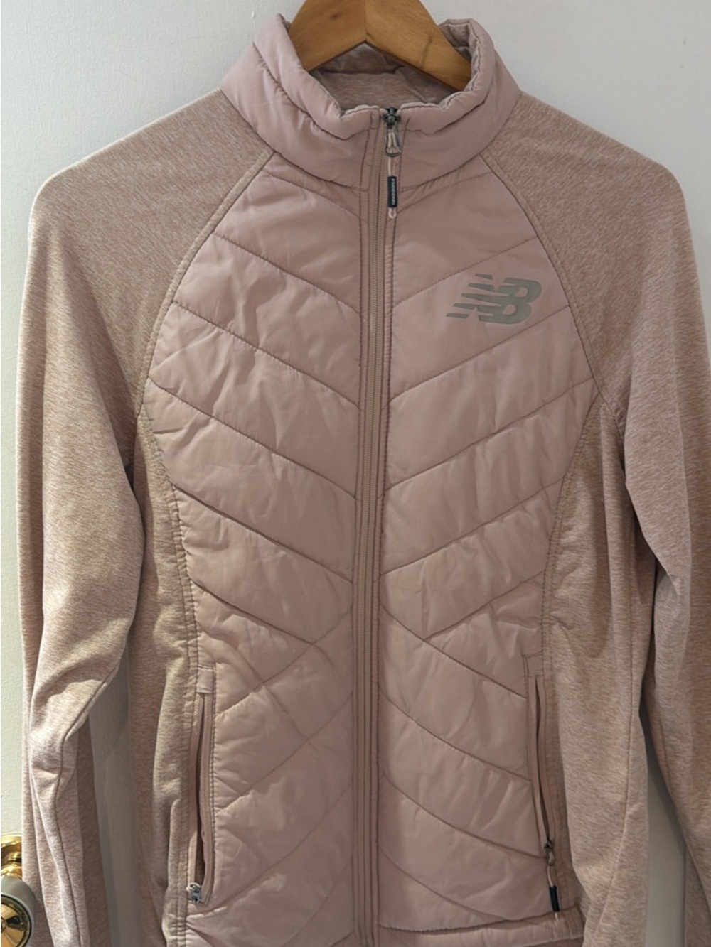 New Balance Women's Blush Quilted Full-Zip Performance Jacket